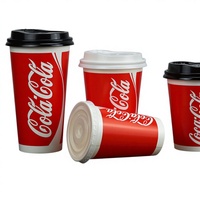 Boîtes d'emballage personnalisées en papier blanc 260 g/m² à paroi simple, imperméables, enduites de PE double face, 12 oz, pour sucre, boissons, aliments, soda, eau