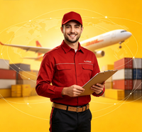 Transitaire logistique, agent maritime Chine Air+Express, agent d'expédition FedEx Express pour marchandises dangereuses, mondial