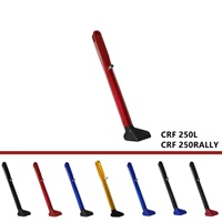 Support de pied latéral modifié pour moto tout-terrain béquille en alliage d'aluminium multicolore pour Honda CRF250 L/RALLY