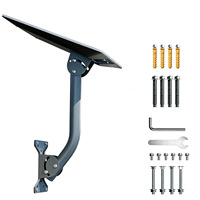 Adaptateur de montage mural/au toit Starlink Gen 5 pour tuyau, kit de fixation sur poteau plat, réglable pour antenne V5, support robuste en métal de 2 mm d'épaisseur
