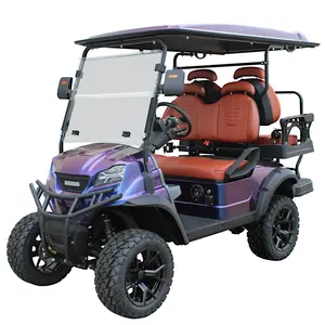 China Supplier Customized Hunting Buggy Electric 4 Seat Club Car Golf Carts With Lithium Battery