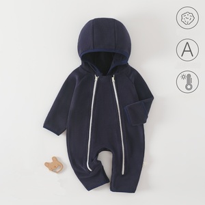 Guai Baby Fleece Romper Hooded Jumpsuit Soft Warm Infant <strong>Toddler</strong> One Piece <strong>Snowsuit</strong> <strong>for</strong> Boys Girls - Product Image 3