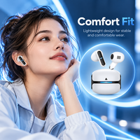 Nouveautés Écouteurs sans fil TWS semi intra-auriculaires pour gamers avec réduction de bruit, basses profondes, étanchéité IPX5 et indicateur LED