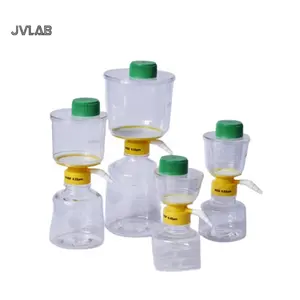 Vakumlu şişe filtreler şeffaf vakum PP steril sistemi MCE naylon PVDF CA SFCA PES şişe üst filtre OEM