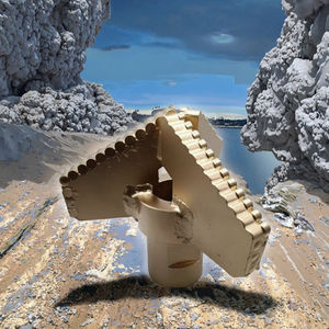 מקדח <span class=keywords><strong>PDC</strong></span> בעל 3 כנפיים במהירות גבוהה של Speedmade, מקדחי גרירה, מקדח קרביד עם חותך קבוע, מקדח גירוד, מקדח קעור ללא ליבה, מטריקס מחושל, בצבע זהב - Product Image 3