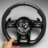 Volant en fibre de carbone pour Benz C43 GLC63 E53 CLS53 A220 S560 GLE63 W205 W206 W204 W213 W222 W207 W219 W218 AMG GT