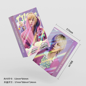 KPOP 124枚/箱 防弾少年団 JIN ECHO レーザー フォトカード ロモカード 写真カード - Product Image 6