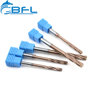 Alésoirs à spirale manuels en carbure monobloc BFL pour CNC, alésoirs de haute précision de qualité industrielle pour le fraisage de trous métalliques