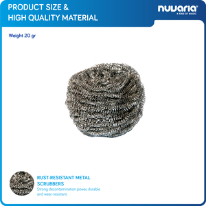 Spugne abrasive in acciaio inox per la pulizia intensiva della cucina, spugne metalliche resistenti alla ruggine - Product Image 3