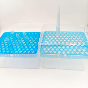 Caja para Puntas de Pipeta, Contenedor de Plástico con 100 Puntas para Pipeta de 1 ml/1000 ul, Uso en Laboratorio - Product Image 2