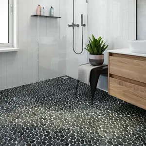 Kieselstein Marmor-Mosaik Naturstein Mosaik Schwimmbad Wand und Boden Mosaik