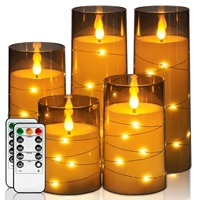 LED-Kerzenlichter Glühbirnen-Kerzen mit LED-Lichtern in Gel-Kerzenform Flammenlose LED-Kerzen Flammenlose Teelichter