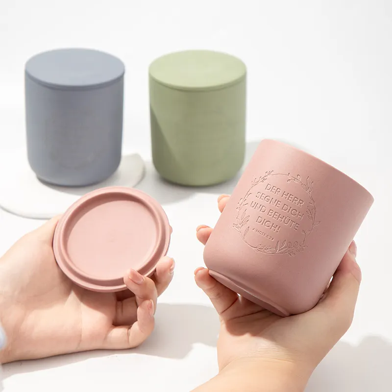 Embossed Scented Candle with lid