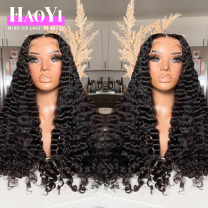 Pelucas de Cabello Humano HD 300% Ondulado Profundo Birmano de 30-32 Pulgadas con Encaje Frontal HD 13x6, Peluca Frontal de Encaje 13x4 Brasileña Pre-Arrancada Rizada Birmana - Product Image 3