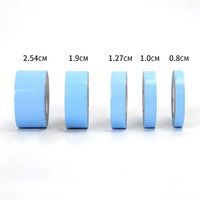 Fita Adesiva Dupla Face para Perucas e Apliques de Cabelo, Cola para Reforço de Cabelo Sem Costura para Lace Front, Fita Azul Americana, Embalagem de Filme Chinês