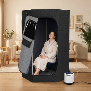 Sauna vapeur électrique portable pour une personne, installation facile, pour la relaxation du corps entier à domicile - Product Image 1