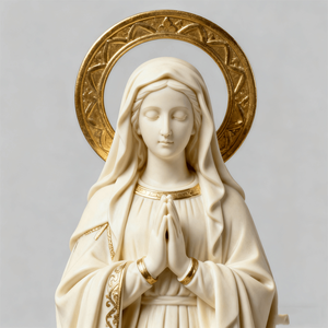 Mini Figura de Anime de Resina, Figuras Religiosas Europeas, María, Decoración de Poliresina con Proveedor de Fábrica que Produce la Serie Coleccionable - Product Image 1