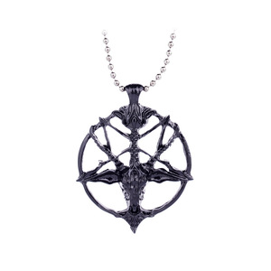 Unisex Vintage <strong>Pentagram</strong> Pan God Skull <strong>Goat</strong> <strong>Head</strong> Charm Necklace Vintage Skull <strong>Head</strong> Charm Pendant Necklace - Product Image 4