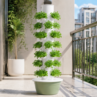Système de culture hydroponique tout-en-un - Kit de jardin vertical complet avec pots en filet pour la culture