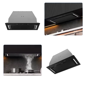 <span class=keywords><strong>Hotte</strong></span> de cuisine <span class=keywords><strong>encastrable</strong></span> 90 cm avec <span class=keywords><strong>moteur</strong></span> en cuivre, débit d'air 450 m³/h, commande tactile à distance, filtres plats en aluminium, faible niveau sonore, idéale pour hôtels - Product Image 3