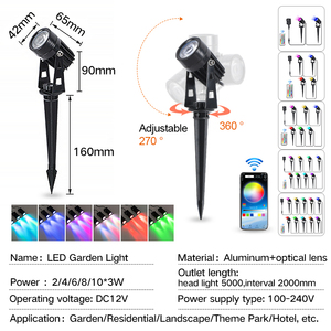 Luz LED para Exteriores con Estaca, Impermeable, Decoración para Árboles, con App Tuya Smart, para Jardín y Césped - Product Image 4