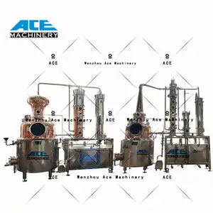 Ace Stills 200L Boiler With 6 Inches 4 Plates Stainless Steel/Copper Flute Column Price