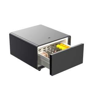 Home Smart Fridge <b>Mini</b> Refrigerator Freezer Drawer Touch Screen Tempered Glass Board Smart <b>Side</b> Coffee <b>Table</b> - Product Image 6
