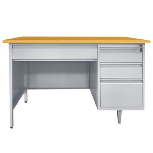 Bureau d'ordinateur en acier grande capacité pour le bureau à domicile, avec plusieurs tiroirs, table de travail métallique pour employés de bureau - Product Image 6