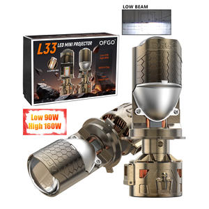 Redsea <span class=keywords><strong>Nuevo</strong></span> Diseño 160W 30000LM Proyector Lente Led Faro L33 H4 Led Proyector Lente Faro H7 Mini Lente - Product Image 1