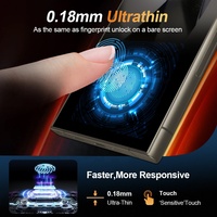 Pelindung layar ponsel untuk Samsung Galaxy, lapisan kaca Tempered mendukung Buka kunci sidik jari Ultra 0.18mm 9H 2.5D untuk Samsung Galaxy S25 S24 S23 S21