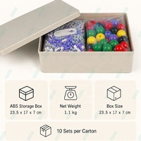 Juego de Química Avanzado de 425 Piezas con Certificación CPC, 12 Elementos (H, C, O, N, S, P, F, Cl, Br, I, B, Plata), Modelo Molecular con Orbitales P