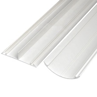 Goulotte de câblage murale en PVC à montage facile, semi-circulaire, pour gestion des câbles au sol