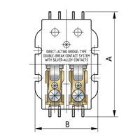 Contacteur CA monophasé 2P 24V 50Hz 25-40A à bobine magnétique universel de remplacement pour climatisation CVC 220V à usage défini