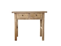 Meubles antiques chinois en gros rustique recycler orme en bois naturel Table Console à deux tiroirs