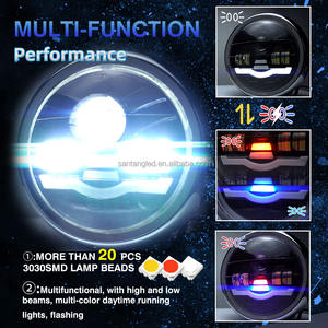 Faro moto MOTOLED da 5.75 "con gruppo copricapo per moto GN125 universale 5 3/4 pollici DC12V - Product Image 4