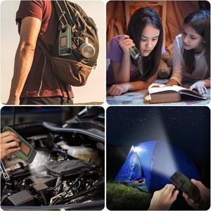Linterna LED de Emergencia con Manivela, Energía Solar, Multifuncional, Llavero con Luz para Senderismo y Camping - Product Image 5