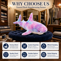 Jouets en peluche requin mignons de haute qualité certifiés CE CPC, rembourrage en coton PP, OEM ODM, pour enfants