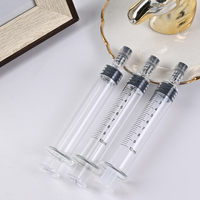 Best-seller : Seringue de remplissage cosmétique en verre borosilicate de 1 ml avec embout Luer Lock et butée arrière