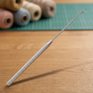 Aiguille à crochet en acier inoxydable Obexa pour extensions de cheveux, outil de précision pour extensions à micro-perles et à boucles, usage commercial - Product Image 2