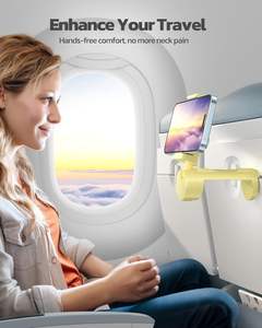 Support de téléphone Travel Essentials Support de téléphone pour voler avec accessoire de rotation à 360 degrés pour les incontournables de voyage en avion - Product Image 2