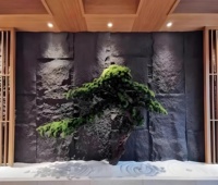 Panneau mural en pierre imperméable 3D, panneau mural en pierre artificielle PU, décoration murale