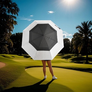 Large <b>Windproof</b> Ventilation Pongee Golf <b>Umbrella</b> with Anti-Reverse Technology for Business Gifts Sunny Golf Courses Summer Use - Product Image 6
