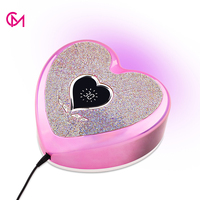 Lampe à ongles LED UV en forme de cœur de 96 W haute puissance, séchage rapide professionnel pour salon de manucure