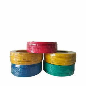 Huayuan PVC Insulated and Fire-resistant NH-BV 4mm2 Wire and Cable Copper Solid Insulated Pvc Jacket Construction Power Cable BV