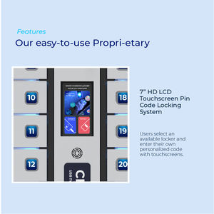 Estación de Carga Rápida para Teléfonos Móviles Y2 Power GIA de 32 Compartimentos, Multi-idioma, <span class=keywords><strong>con</strong></span> Soporte de Pie Completo, Puede Montarse en la Pared - Product Image 6