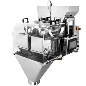 2 heads linear weigher sugar filling packaging machine