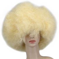 Perruque afro blanche en gros pour adultes, années 70 et 80, disco, cosplay, cheveux synthétiques, déguisement, accessoires hippie, couleur afro, perruques pour fête