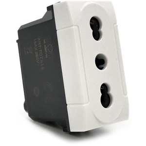 Living International Dual-Purpose Socket 10-16A 250V White <b>Plug</b> <b>Adapter</b> - Product Image 1