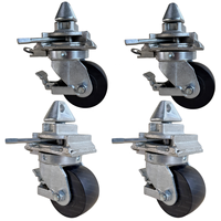 Roue pivotante pour conteneur ISO de 6, 8, 10, 12 pouces, roue de conteneur ISO de luxe