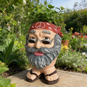 Maceta de resina original con diseño de figura para decoración exterior y regalo. - Product Image 4